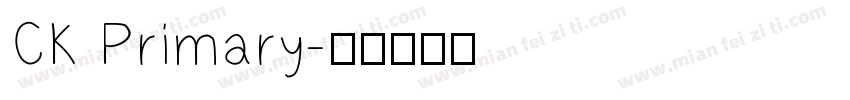 CK Primary字体转换